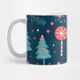 Christmas decorations at seamless pattern style Mug